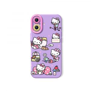 Sweet Kitty Vibes Silicone Case for Apple iPhone Series - iPhone 17, Lavender
