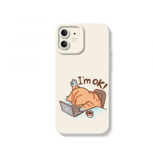 Sleepy Cat Workday Blues Silicone Case for Apple iPhone Series