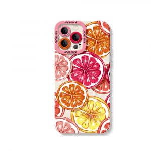 Citrus Splash Silicone Case for Apple iPhone Series.