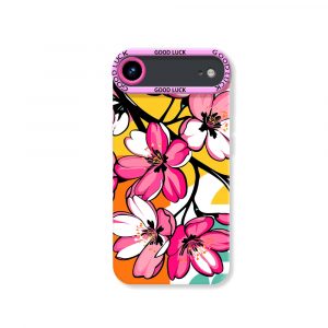 Vibrant Blossom Paradise Silicone Case for Apple iPhone Series