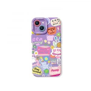 Inspirational Flowers Silicone Case for Apple iPhone Series - iPhone 15, Lavender