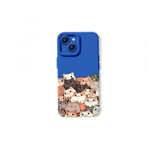 Playful Kittens Collage Silicone Case for Apple iPhone Series