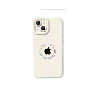 Vibrant Aura Logo Silicone Case for Apple iPhone Series