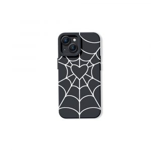 Heart Web Red Silicone Case for Apple iPhone Series