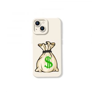 Money Bag Charm Silicone Case for Apple iPhone Series