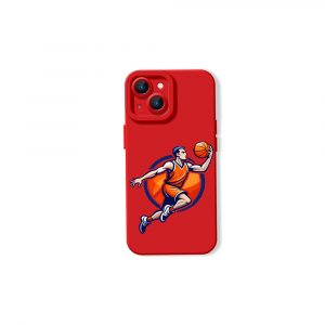 Dynamic Dunk Basketball Art Silicone Case for Apple iPhone Series