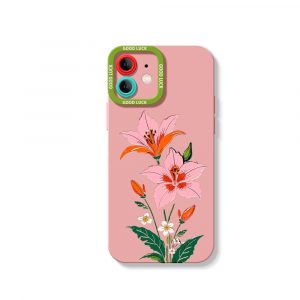 Floral Elegance Silicone Case for Apple iPhone Series