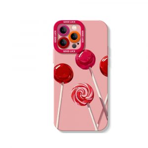 Lollipop Delight Vibrant Silicone Case for Apple iPhone Series