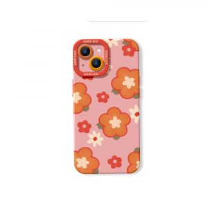 Retro Petal Pop Silicone Case for Apple iPhone Series