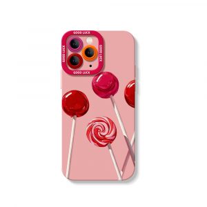 Lollipop Delight Vibrant Silicone Case for Apple iPhone Series