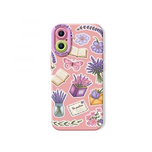 Floral Butterfly Elegance Silicone Case for Apple iPhone Series - iPhone 17, Pink