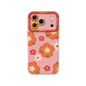 Retro Petal Pop Silicone Case for Apple iPhone Series