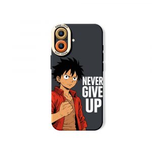 Never Give Up Anime Warrior Silicone Case for Apple iPhone Series