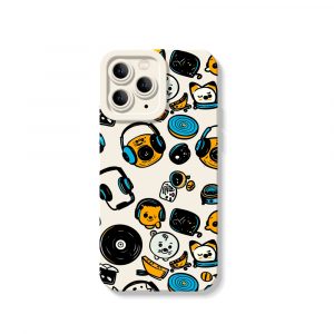 Groovy Beats Doodle Art Silicone Case for Apple iPhone Series