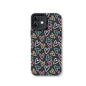 Colorful Heartbeat Delight Silicone Case for Apple iPhone Series