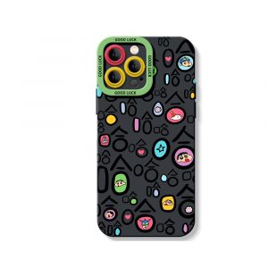 Colorful Faces Silicone Case for Apple iPhone Series
