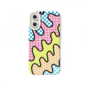 Patchwork Silicone Case for Apple iPhone Series