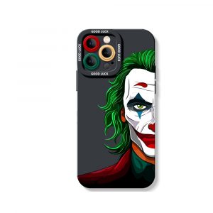 Colorful Clown Mask Art Silicone Case for Apple iPhone Series
