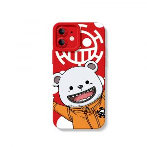 Cheerful Bear Pirate Adventure Silicone Case for Apple iPhone Series