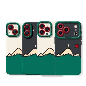 Mountain Sunrise Charm Silicone Case for Apple iPhone Series