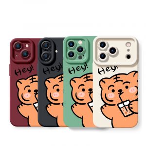 Cute Tiger Silicone Case for Apple iPhone Series