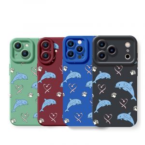 Dolphin Dreams Silicone Case for Apple iPhone Series