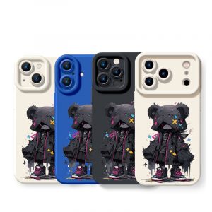 Shadow Bear Silicone Case for Apple iPhone Series