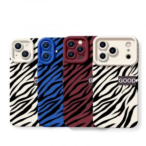 Zebra Vibe Silicone Case for Apple iPhone Series