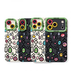 Colorful Faces Silicone Case for Apple iPhone Series