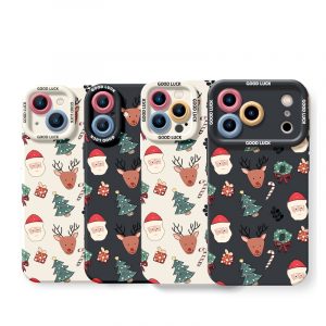 Festive Holiday Silicone Case for Apple iPhone Series