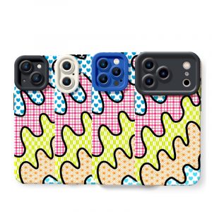 Patchwork Silicone Case for Apple iPhone Series