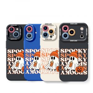 Ghost and Pumpkin Silicone Case for Apple iPhone Series