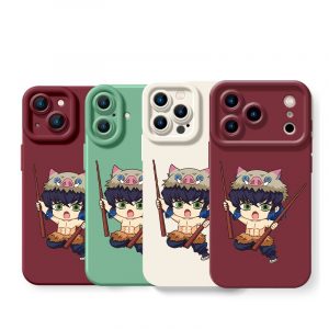 Anime Warrior Chibi Silicone Case for Apple iPhone Series