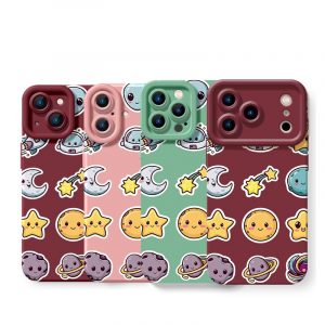 Galaxy Characters Silicone Case for Apple iPhone Series