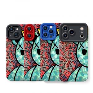 Colorful King Bear Silicone Case for Apple iPhone Series