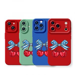 Pop Star Cherry Silicone Case for Apple iPhone Series