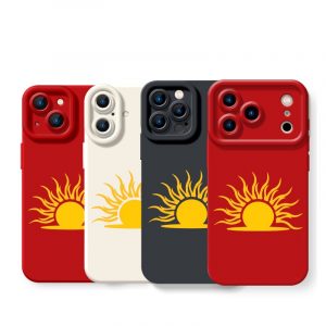 Golden Sunrise Art Silicone Case for Apple iPhone Series