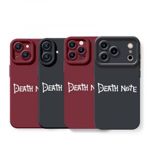 Mystic Noir Anime-Inspired Silicone Case for Apple iPhone Series