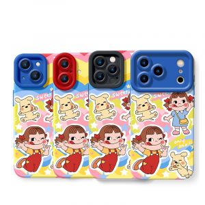 Colorful Cartoon Joy Silicone Case for Apple iPhone Series