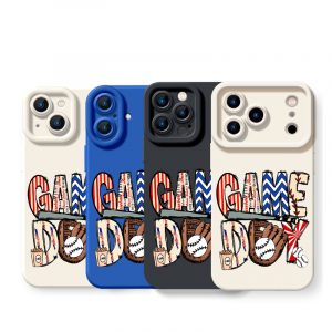 Game Day Baseball Vibes Silicone Case for Apple iPhone Series