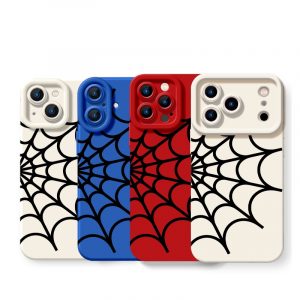 Webbed Elegance Silicone Case for Apple iPhone Series