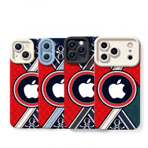 Bold Geometric Elegance Silicone Case for Apple iPhone Series