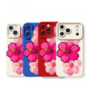 Tropical Floral Bliss Silicone Case for Apple iPhone Series