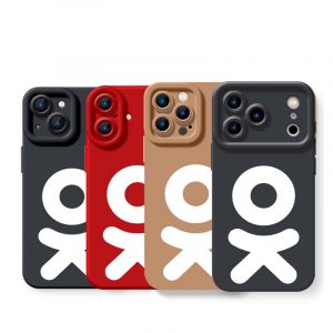 Playful Monochrome OK Silicone Case for Apple iPhone Series
