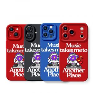 Astronaut DJ Groove Silicone Case for Apple iPhone Series