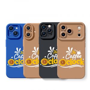 Coffee Clock Delight Silicone Case for Apple iPhone Series