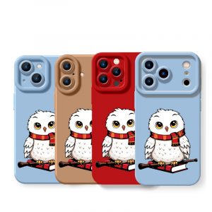 Charming Owl Wizard Silicone Case for Apple iPhone Series