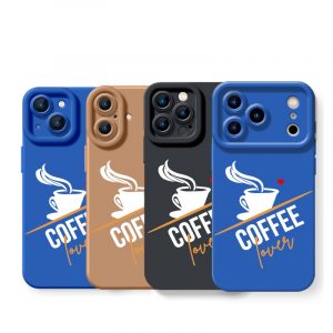 Coffee Lover Brew Brown Silicone Case for Apple iPhone Series