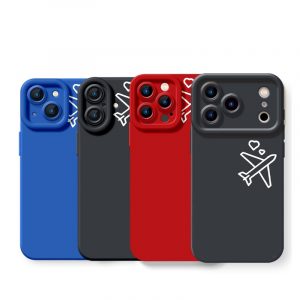 Adventure Awaits Airplane Love Silicone Case for Apple iPhone Series