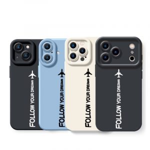 Dream Chaser Jet Black Silicone Case for Apple iPhone Series